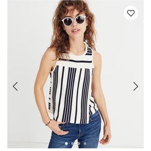 Madewell Stripe-Play Sweater Tank NWOT